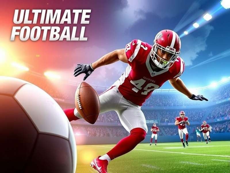 Ultimate Football gameplay screenshot showing realistic graphics