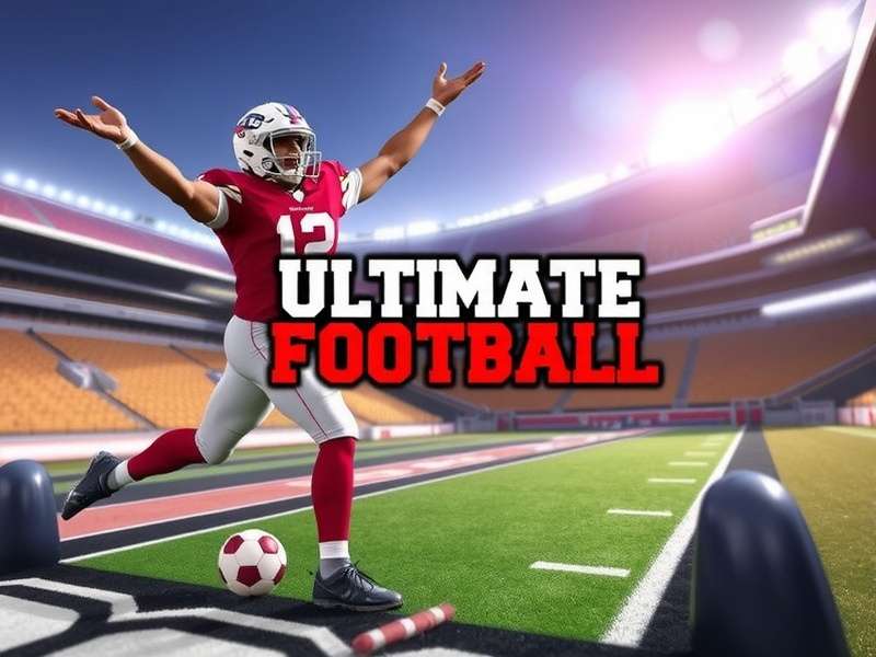 Ultimate Football download page on mobile device