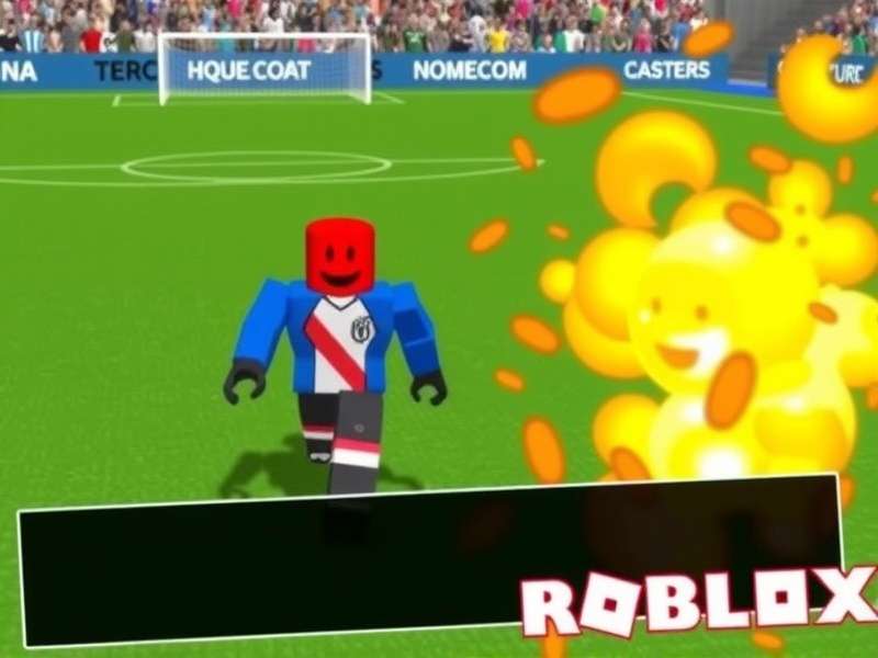 Roblox Ultimate Football gameplay screenshot showing intense match