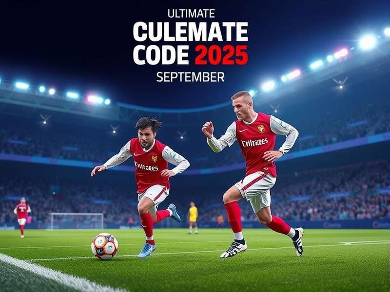 Ultimate Football game screenshot showing a player redeeming a promo code on a mobile phone