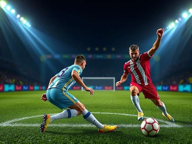 Ultimate Football gameplay strategy visualization with tactical formations