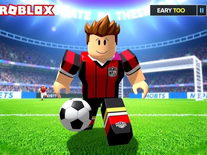 Ultimate Football Roblox gameplay scene showcasing rare items and cosmetics