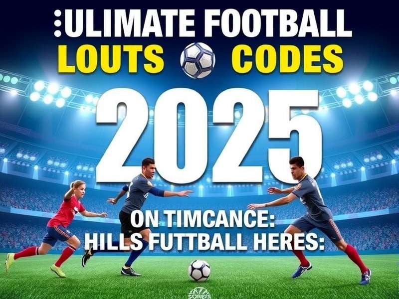 Ultimate Football 2025 Game Interface with Reward Codes