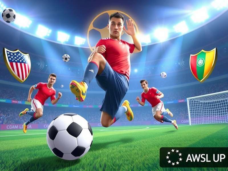 Collection of modern football boots, jerseys, and equipment laid out on a field