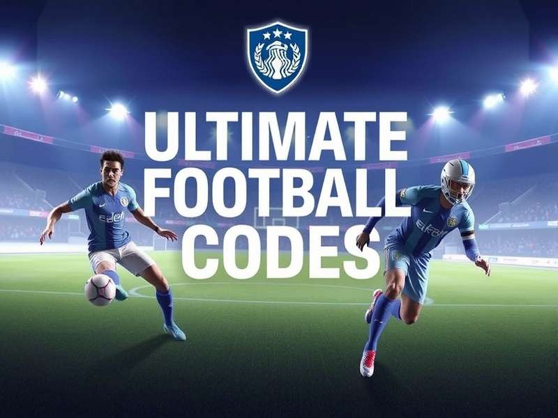 Ultimate Football November 2025 Event Screen showing new player packs and codes redemption interface