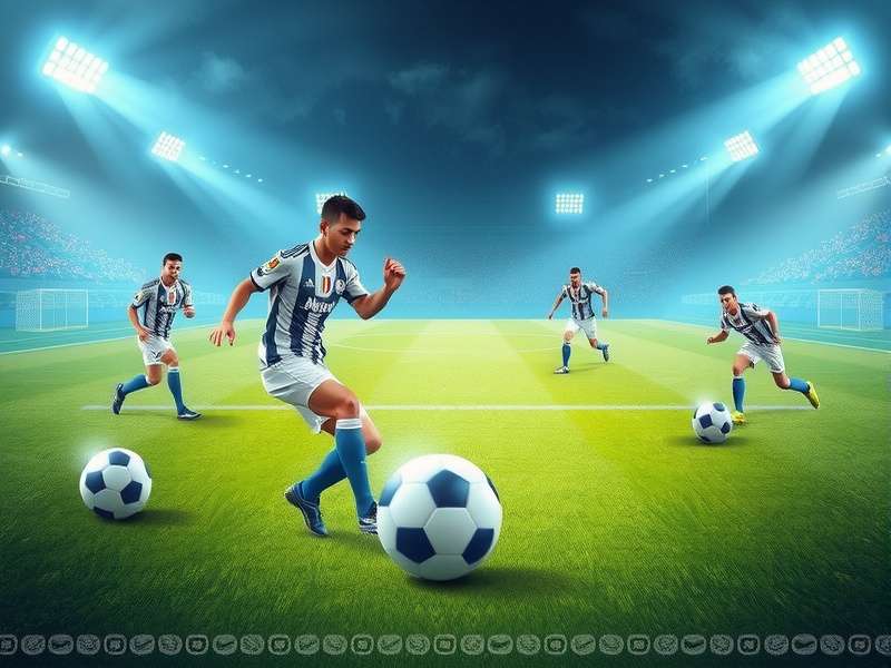 Evolution of football design from leather stitched ball to modern hexagon-patterned ball