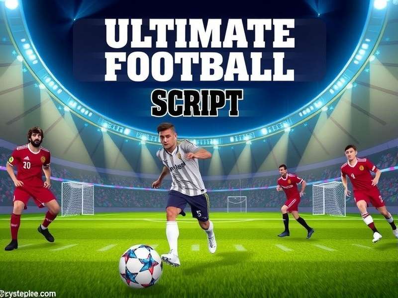 Ultimate Football gameplay strategy map showing player formations and tactical zones
