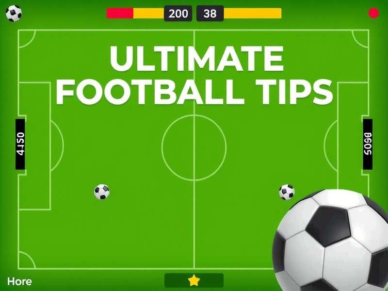 Ultimate Football gameplay showing a strategic formation and player movement on a virtual pitch
