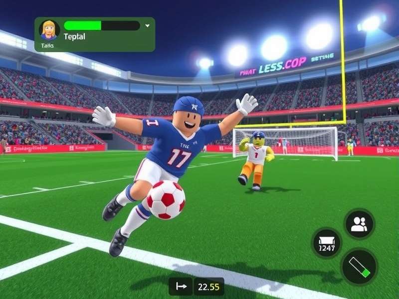 Ultimate Football Roblox Game October 2021 Screenshot showing a match in action