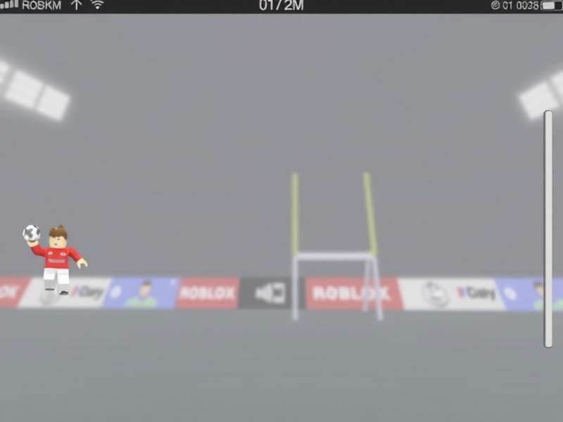 Ultimate Football Roblox game banner showing football and stadium background