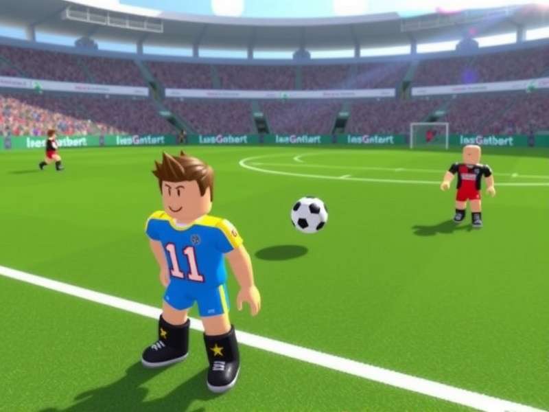 Ultimate Football Trading Roblox in-game arena showcasing player cards and trading interface