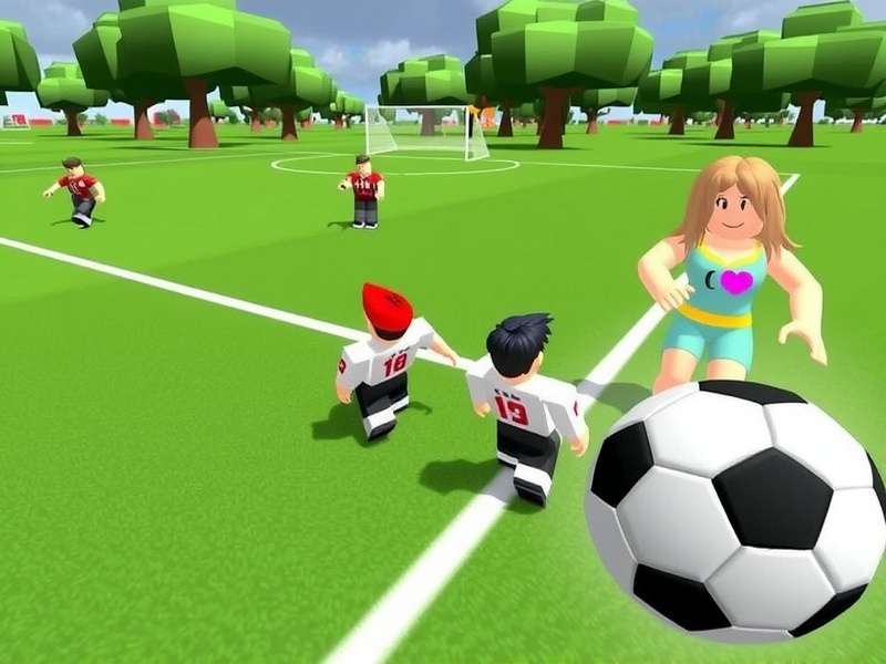 Ultimate Football Roblox Park banner showing Indian players celebrating victory