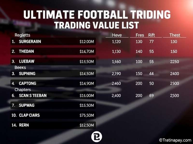 Ultimate Football Trading Value List – India's top market guide with exclusive data and icon card values