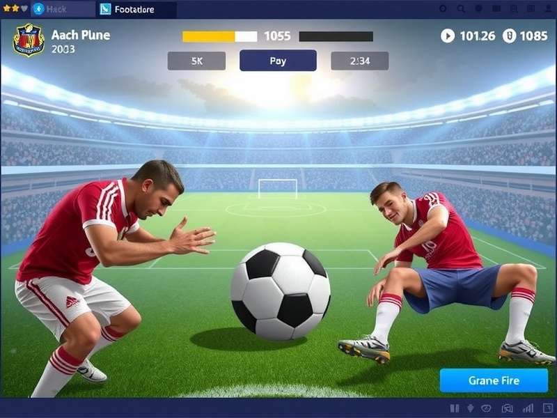 Ultimate Football gameplay action with dynamic moves and stadium atmosphere