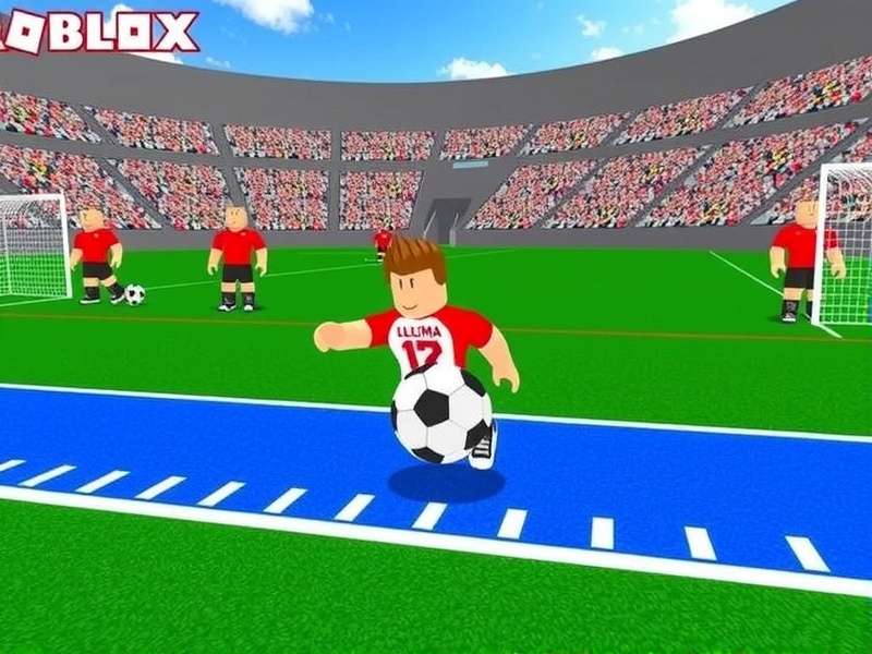 Roblox Ultimate Football gameplay with code redemption interface