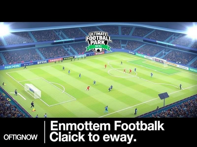 Ultimate Football Park Mode action on a desi concrete pitch with players in vibrant kits